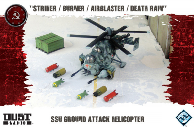 Dust Tactics: SSU Ground Attack Helicopter - "Striker / Burner / Airblaster / Death Rain"