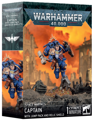 Warhammer 40,000: Space Marines - Captain with Jump Pack and Relic Shield Warhammer 40,000: Space Marines - Captain with Jump Pack and Relic Shield