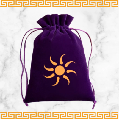 Dance of Muses: Embroidered Cloth Bag