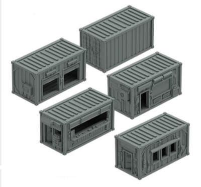 Monster Scenery: Containers - Hab Containers