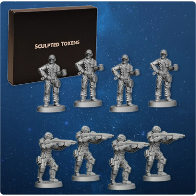 Earth Under Siege: Flashpoint - Sculpted Tokens