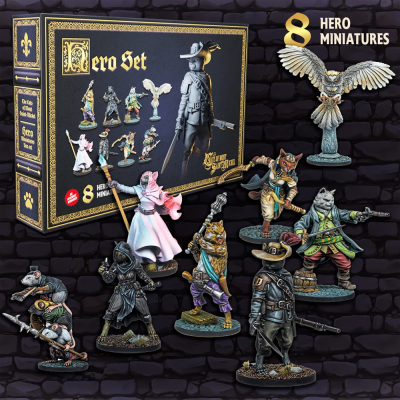 The Cats of Mont Saint Michel: Hero Miniatures Set
