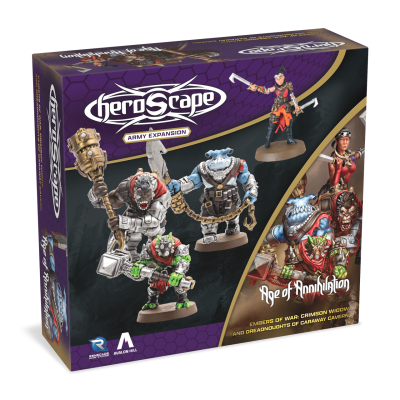 Heroscape: Crimson Widow and Dreadnoughts of Caraway Cavern Army Expansion