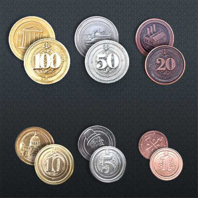 Hegemony: Lead Your Class to Victory: Metal Coins